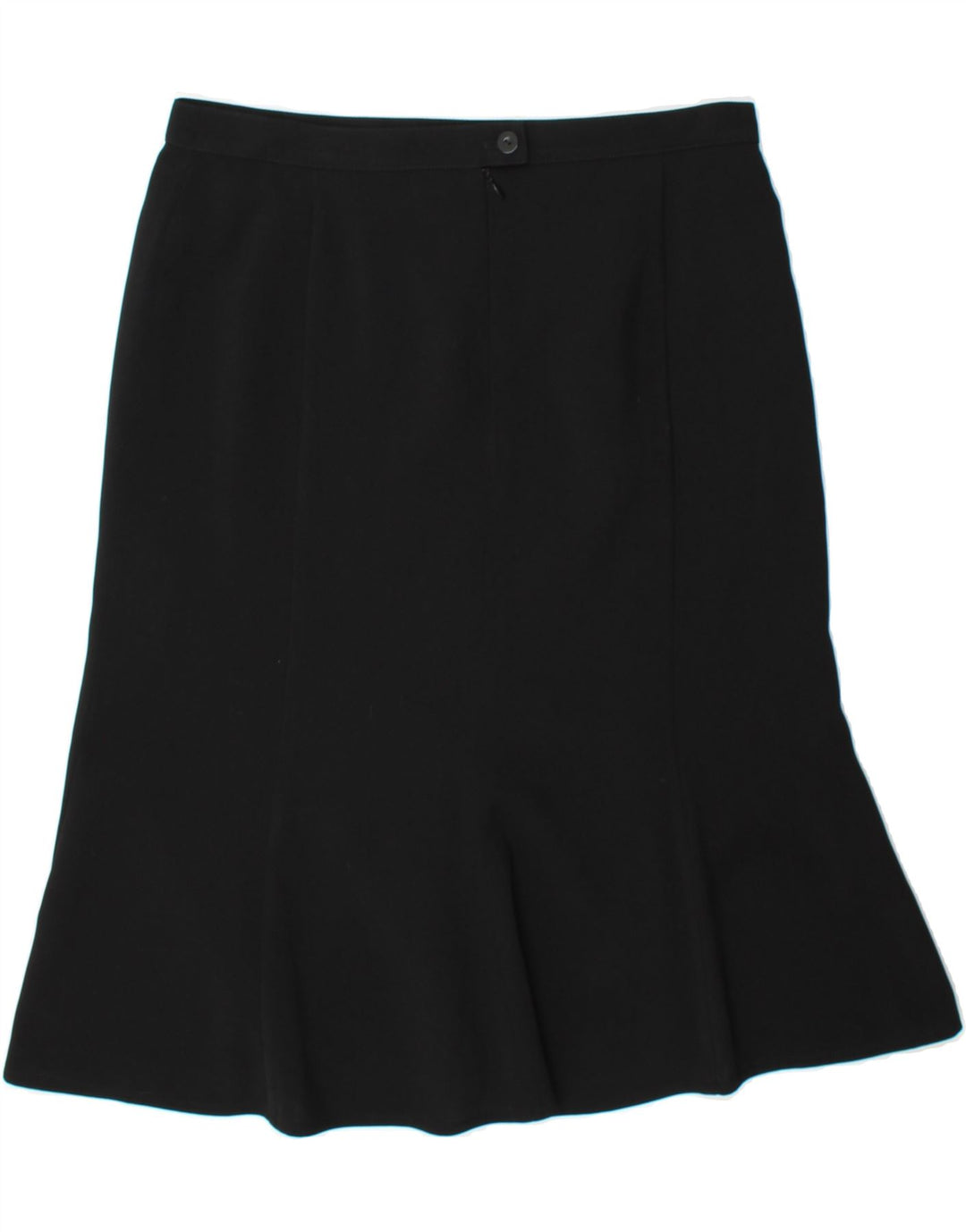 VINTAGE Womens A-Line Skirt IT 42 Medium W34 Black Polyester Vintage Vintage and Second-Hand Vintage from Messina Hembry 