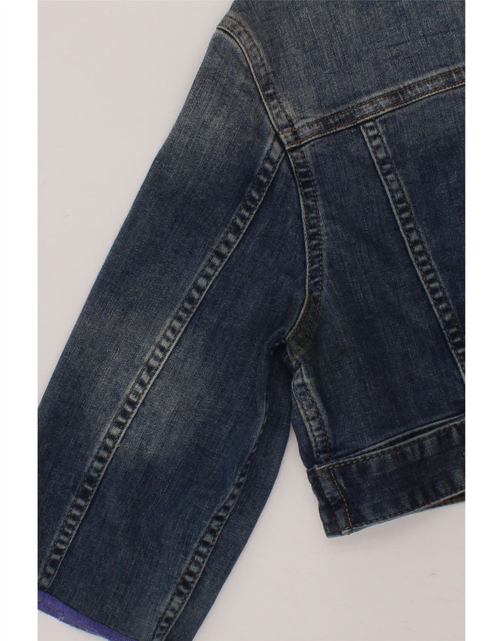 LIU JO Girls Crop Denim Jacket 11-12 Years Blue Cotton Vintage Liu Jo and Second-Hand Liu Jo from Messina Hembry 