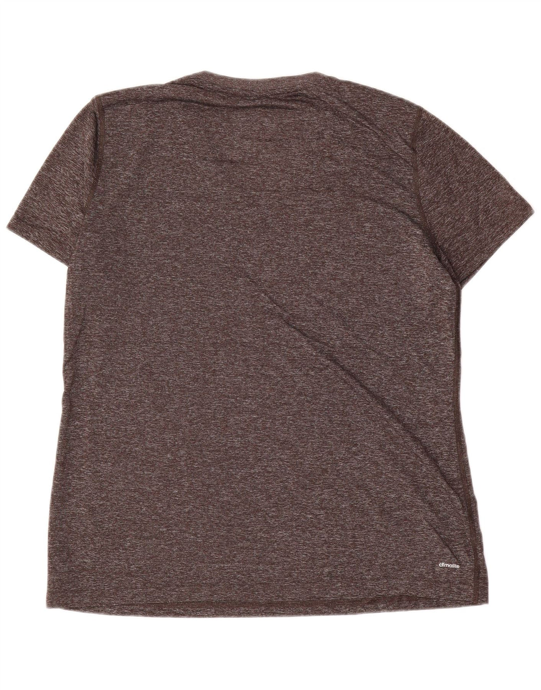 Adidas Dame T-Shirt Top UK 18 XL Grå Flecked Polyester