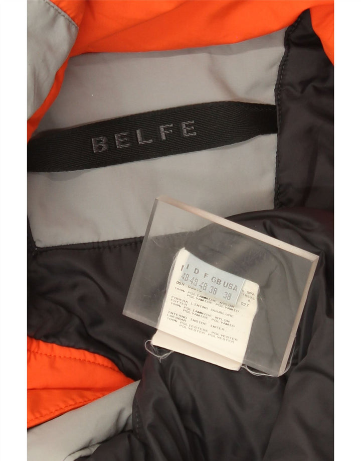 Belfe Herre Windbreaker Jacket UK 38 Medium Grey Colourblock Polyamid