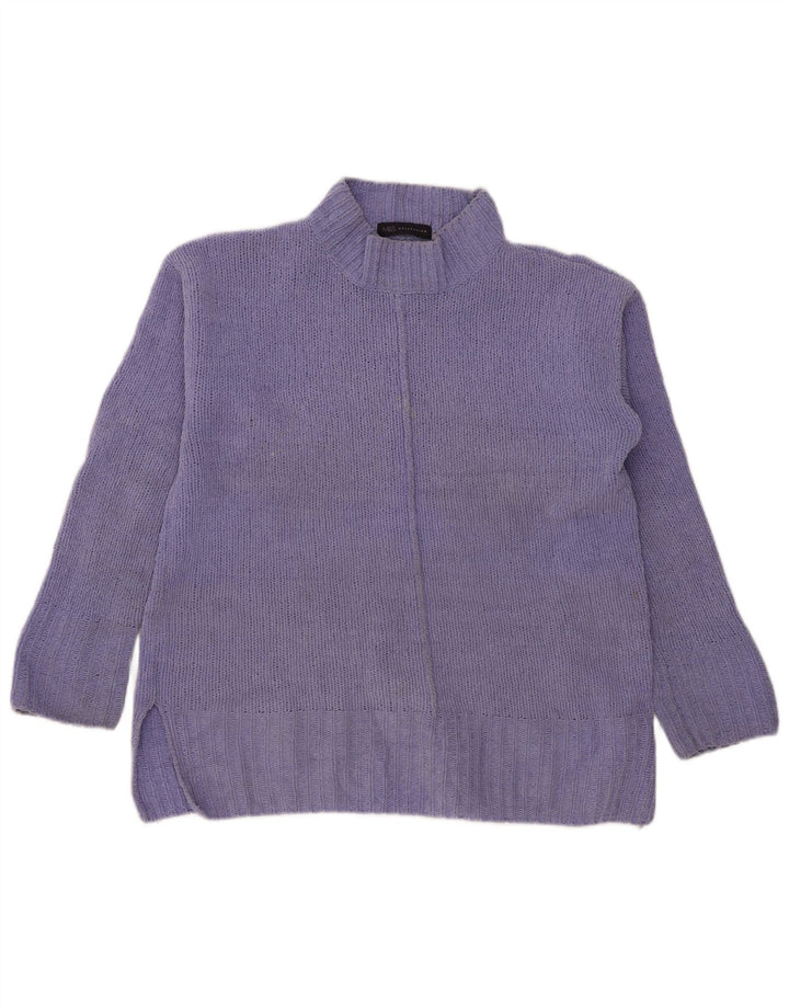 Marks & Spencer Dame Turtle Neck Jumper Sweater UK 14 Medium Purple