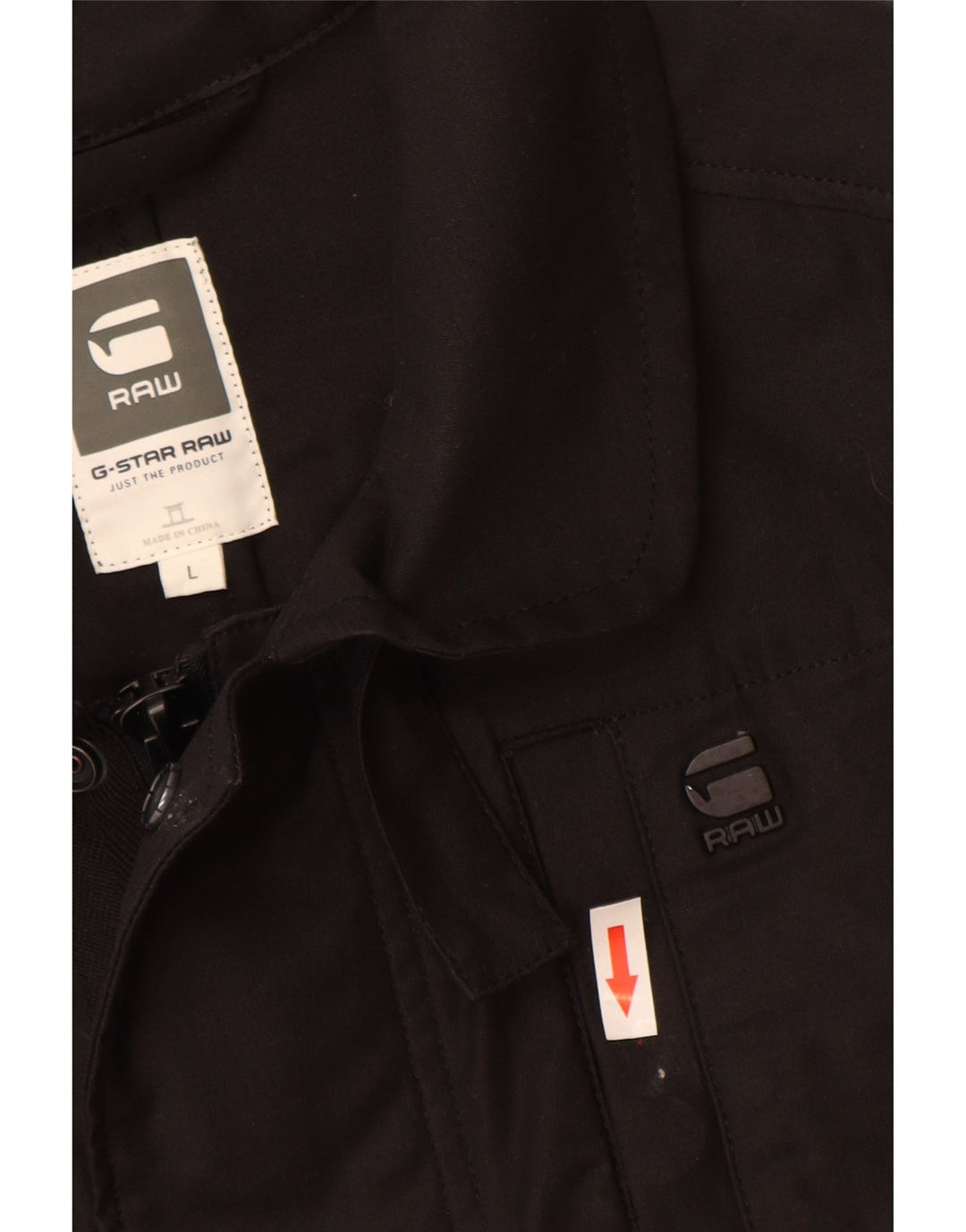 G-Star Herre Utility Jacket UK 40 Large Black Cotton