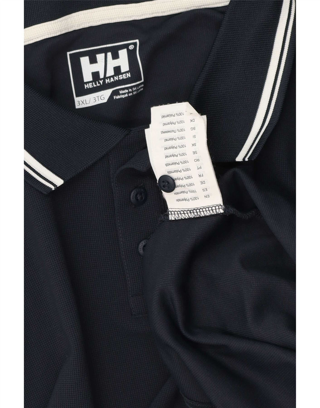 Helly Hansen Herre Polo Shirt 3XL Navy Blue Polyester