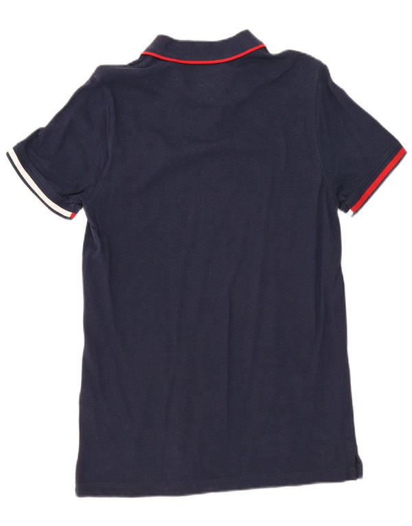 Tommy Hilfiger herre poloshirt Medium marineblå bomuld