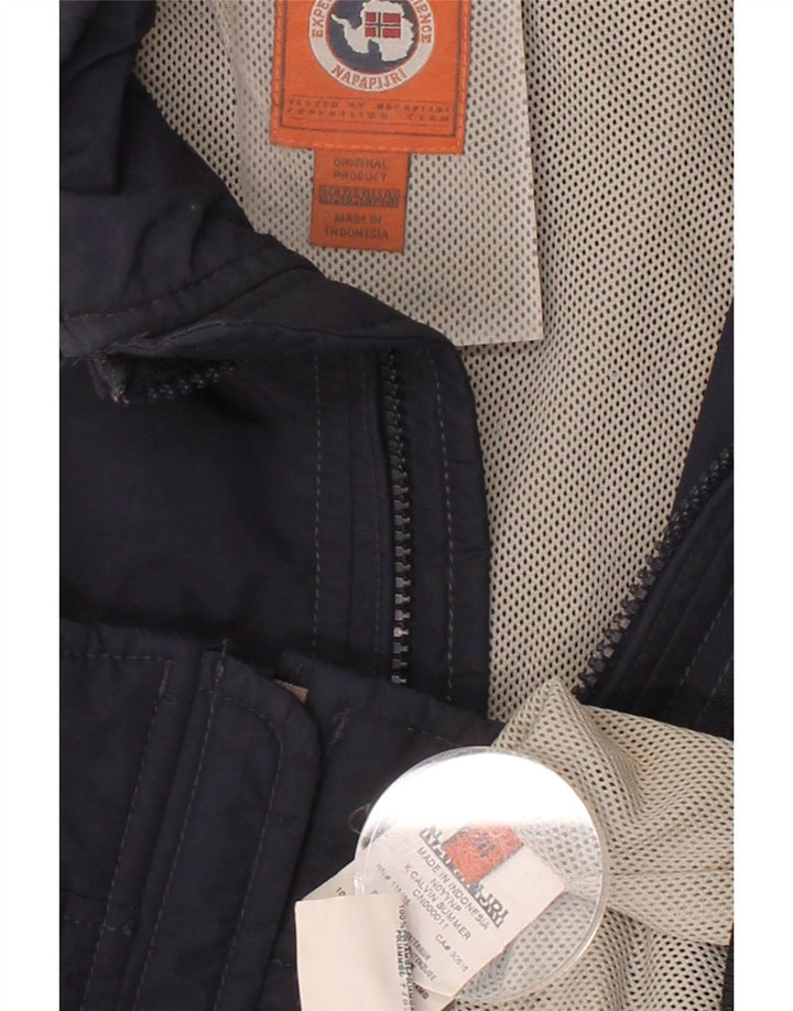 NAPAPIJRI Boys Bomber Jacket 13-14 Years Navy Blue Polyamide Vintage Napapijri and Second-Hand Napapijri from Messina Hembry 