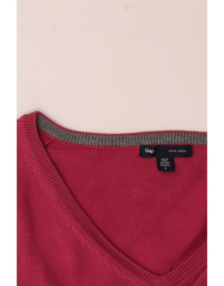 Gap Herre V-hals sweater Stor Pink Bomuld
