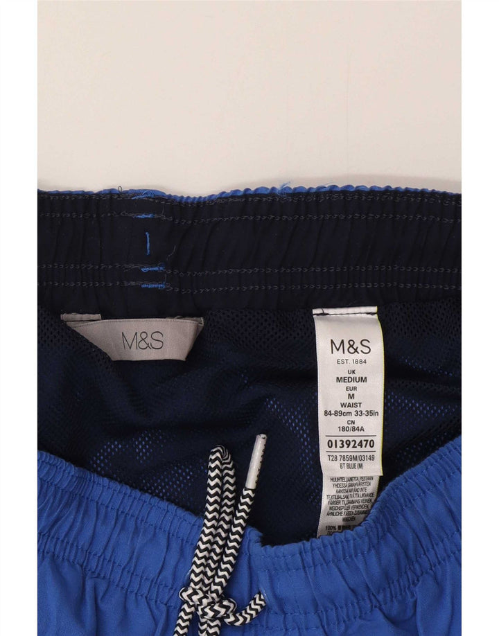Marks & Spencer Badeshorts til mænd mellemblå polyester