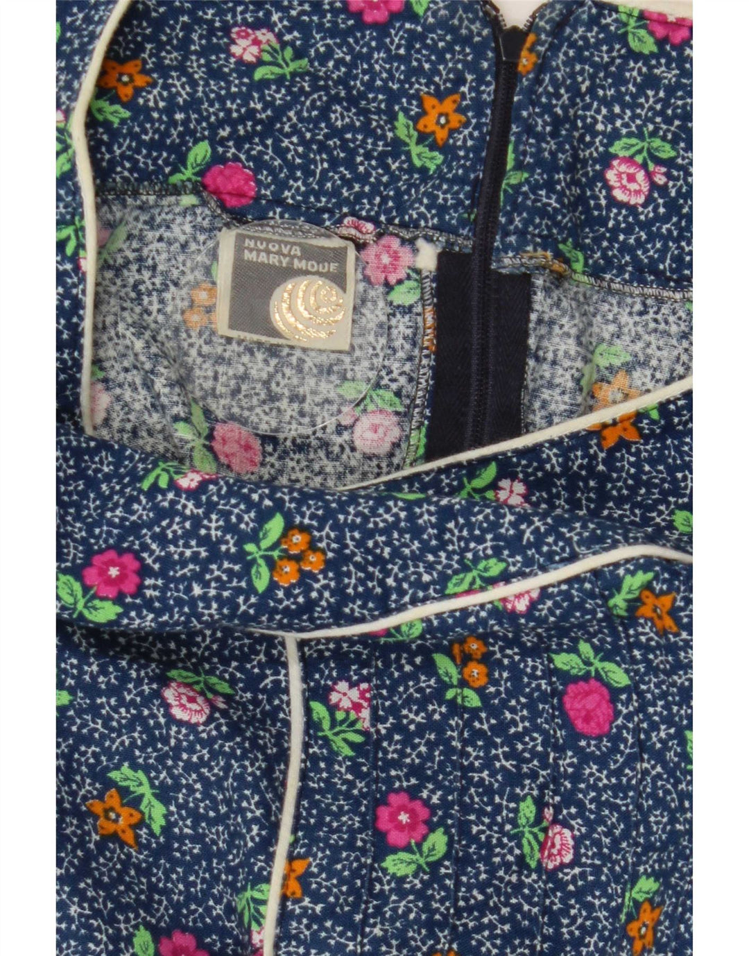 Nuova Moda Dame Maxi Dress IT 44 Medium Blue Floral