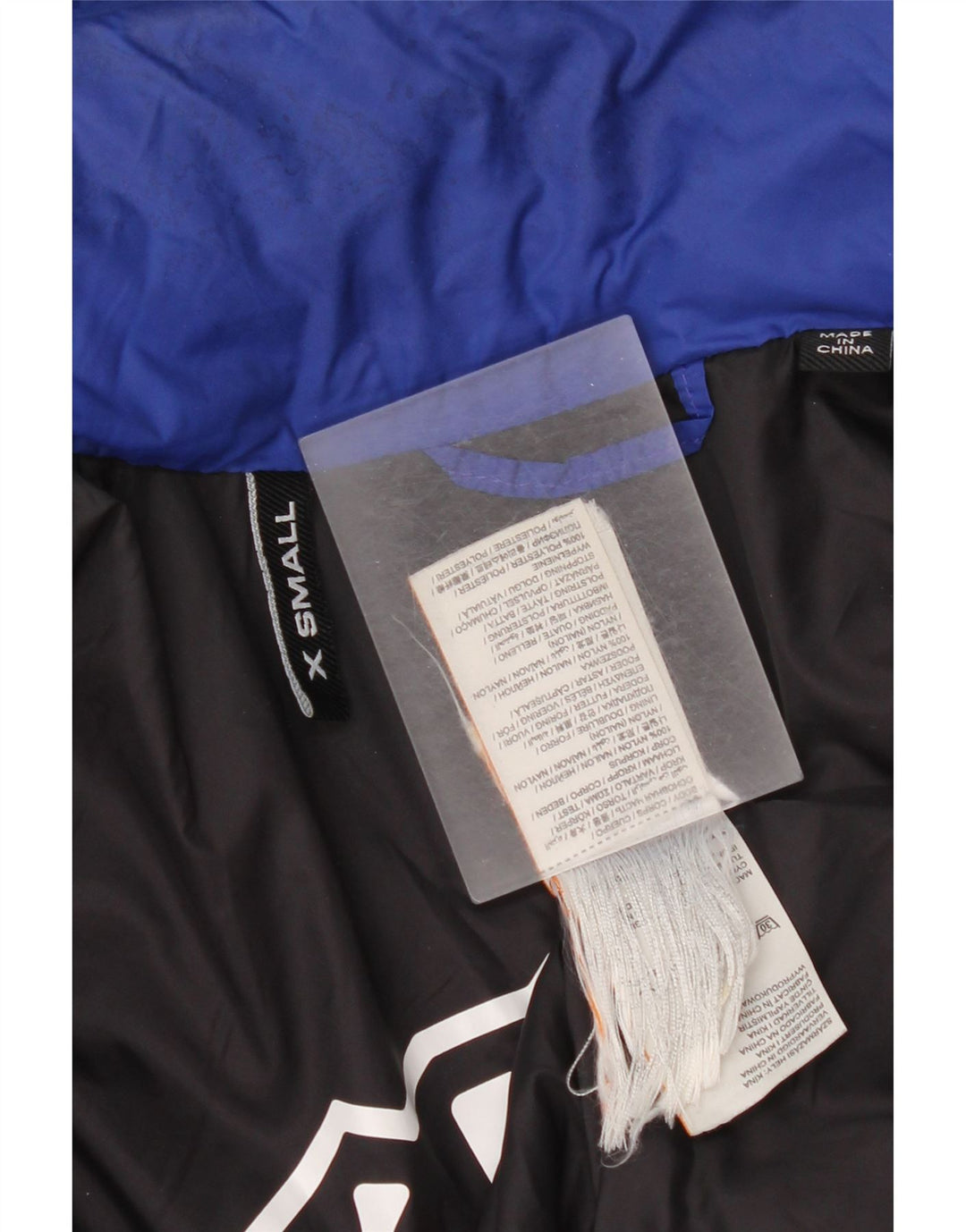 Superdry polstret hættejakke til kvinder UK 10 Lille blå nylon