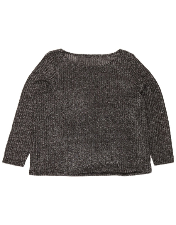 MARKS & SPENCER Damebluse Top UK 20 2XL Grå Flecked Polyester