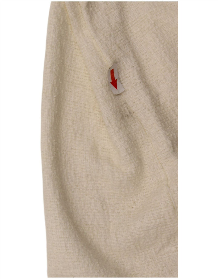 Zara Womens Sheath Dress UK 8 Small White Bomuld