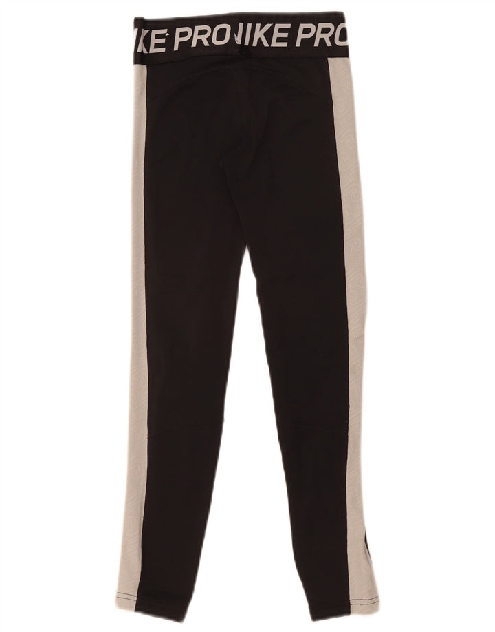 Nike Boys Grafiske Leggings 8-9 år Sort Colourblock Polyester