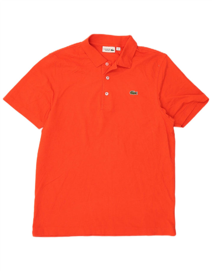 Lacoste Herre poloskjorte str. 5 Large Orange Bomuld