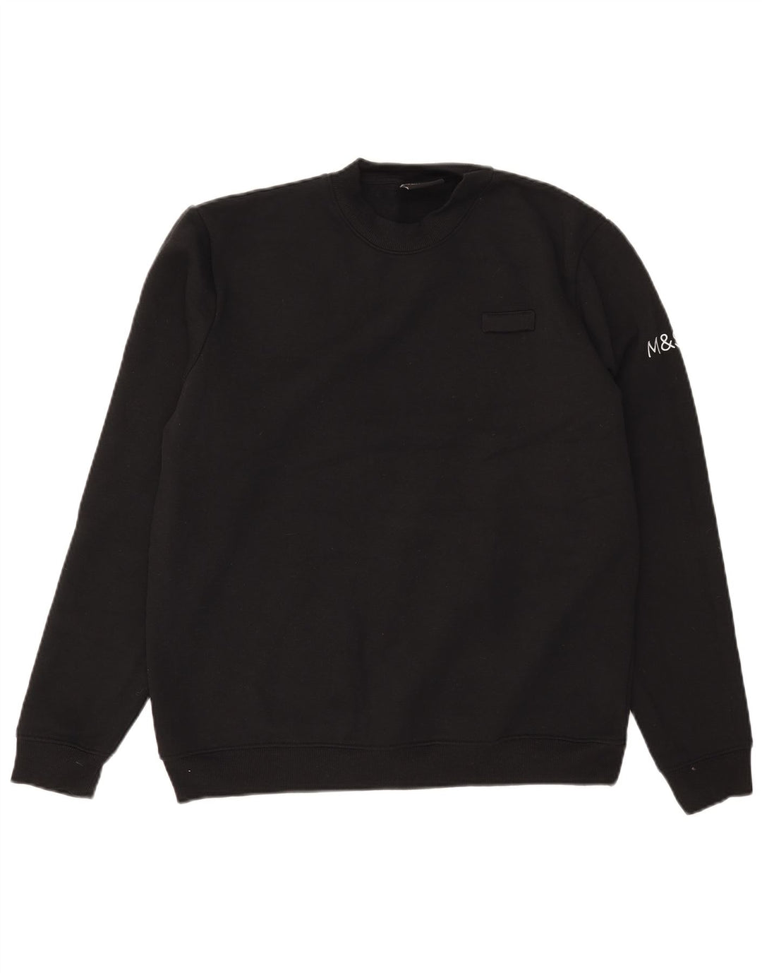 Marks & Spencer Herre sweatshirt Jumper Medium Sort Polyester