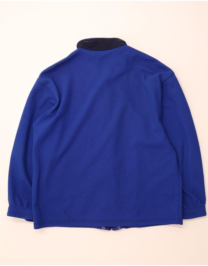 DIADORA Mens Tracksuit Top Jacket IT 50 Medium Blue Colourblock Polyester Vintage Diadora and Second-Hand Diadora from Messina Hembry 