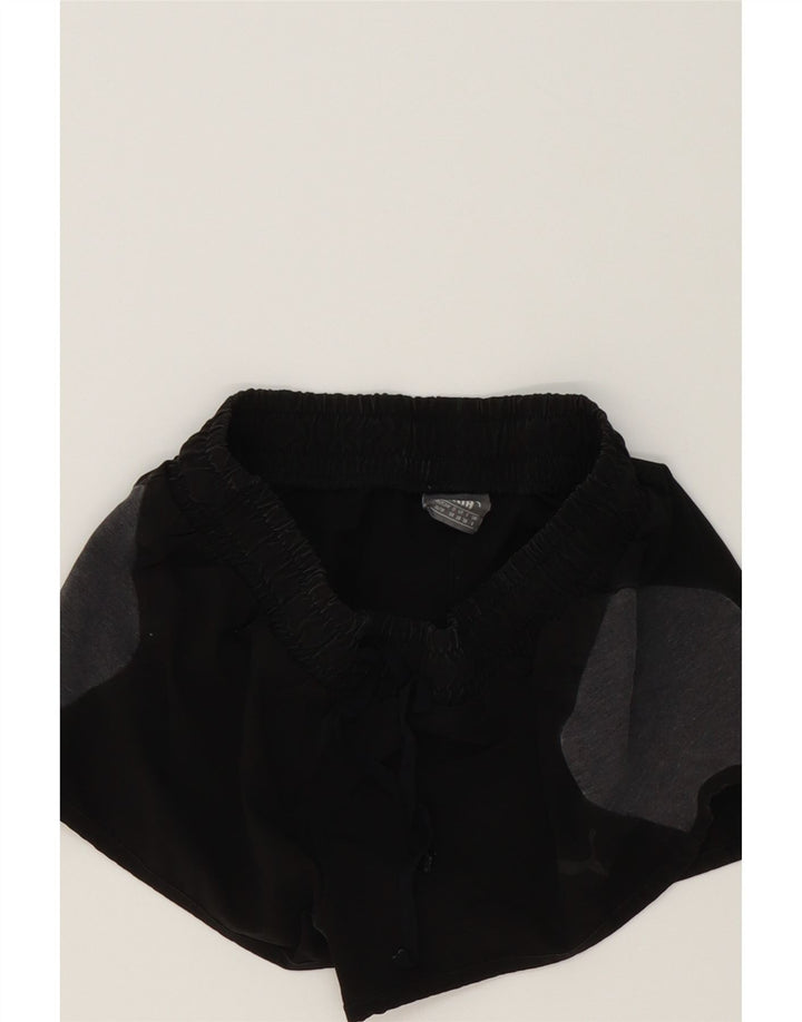 PUMA Womens Sport Shorts UK 8 Small  Black Colourblock Polyester Vintage Puma and Second-Hand Puma from Messina Hembry 