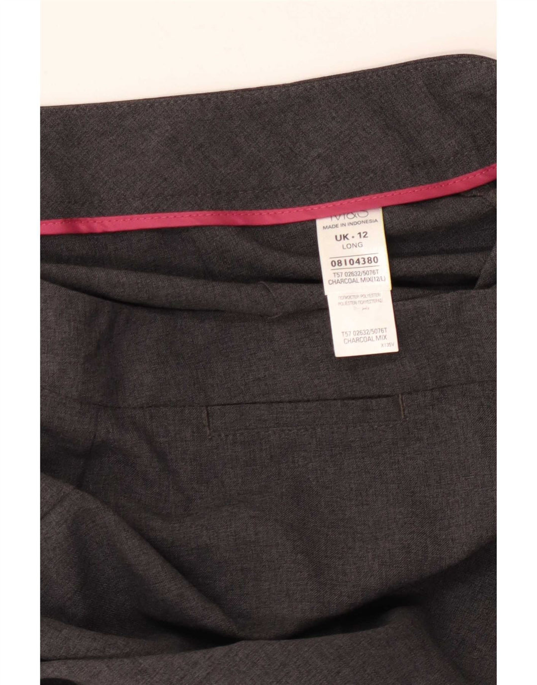 Marks & Spencer Lige fritidsbukser til kvinder UK 12 Medium W30 L33 Grå