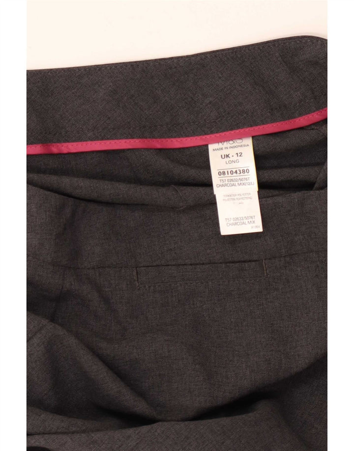 Marks & Spencer Lige fritidsbukser til kvinder UK 12 Medium W30 L33 Grå