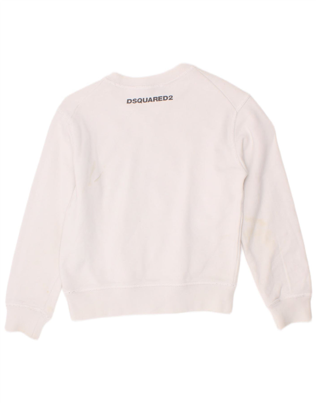 Dsquared2 piger grafisk sweatshirt jumper 5-6 år hvid bomuld