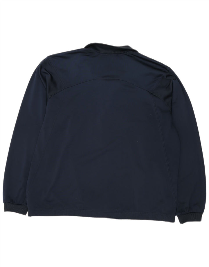 ADIDAS Træningsdragt topjakke til mænd UK 44/46 Stor marineblå polyester