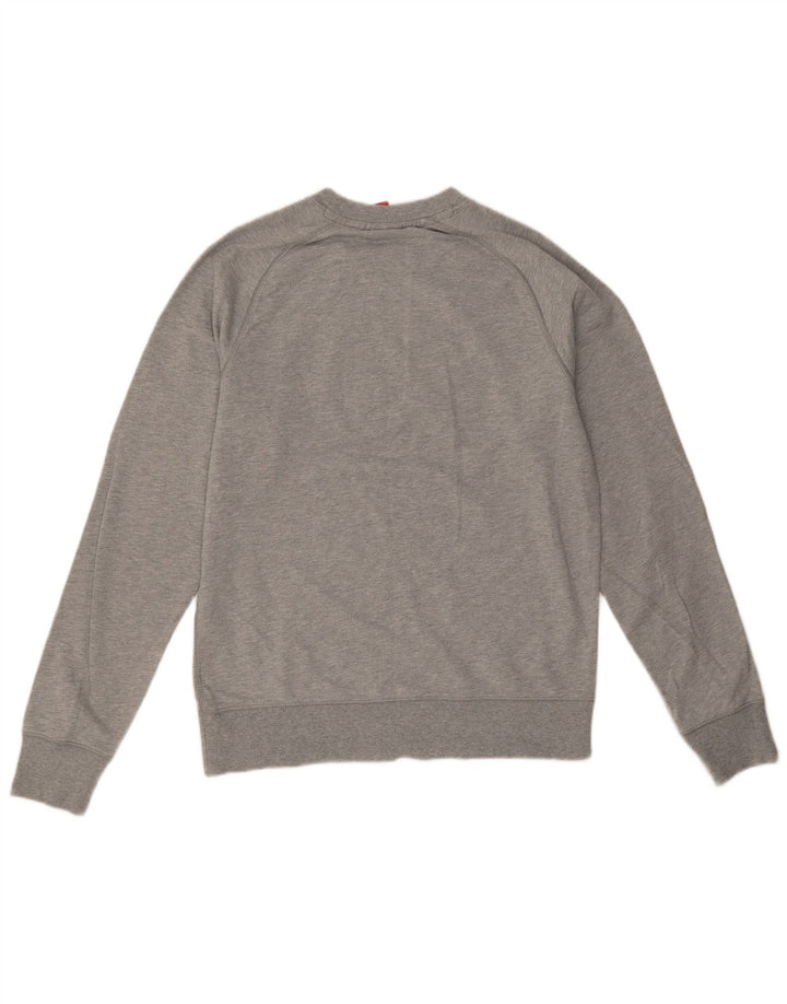 Nike grafisk sweatshirt til mænd, lille grå flækket