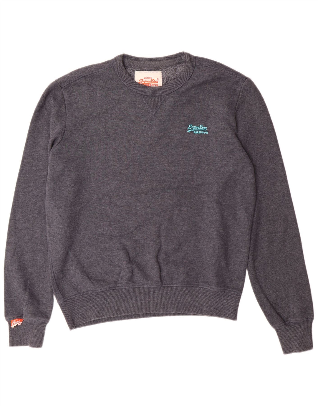 Superdry Sweatshirt til mænd, stor grå bomuld Retro