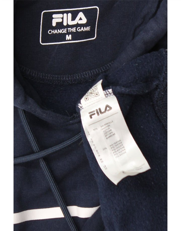 Fila Herre grafisk hættetrøje Jumper Medium Navyblå Bomuld