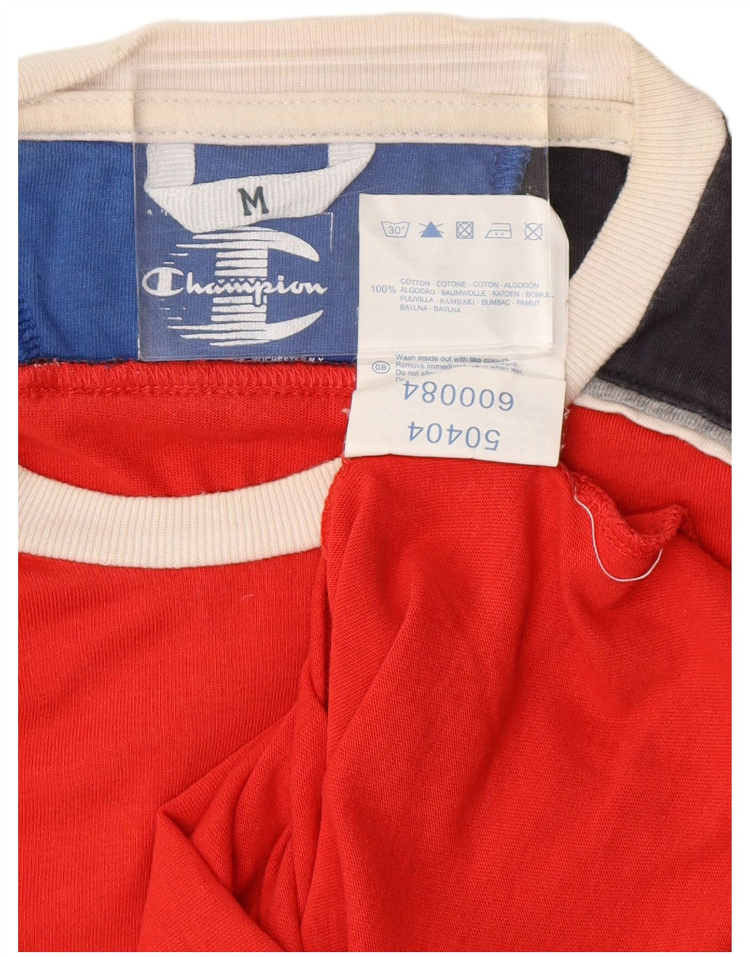 CHAMPION Herre grafisk vest Top Medium Rød Colourblock Bomuld