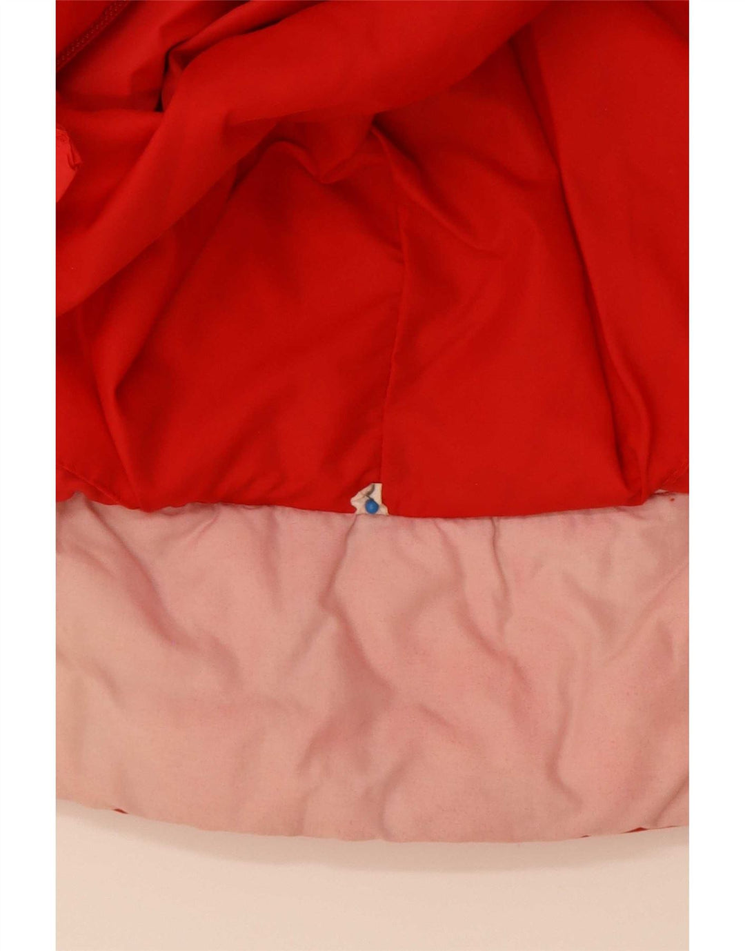 Vintage polstret hættejakke til mænd IT 52 XL Rød Colourblock Polyamid