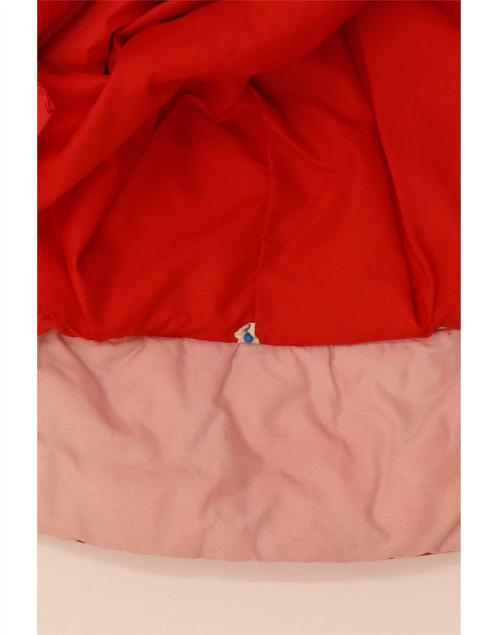 Vintage polstret hættejakke til mænd IT 52 XL Rød Colourblock Polyamid