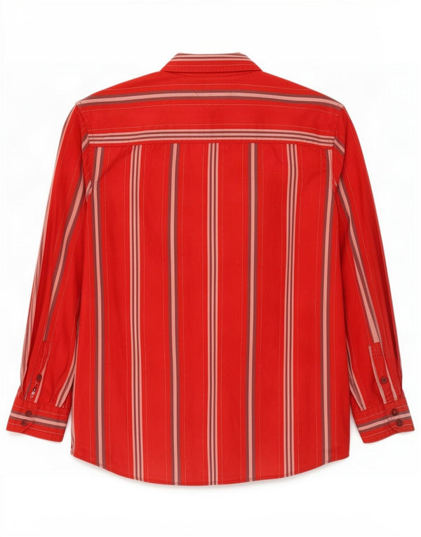 Tommy Hilfiger herreskjorte XL rødstribet bomuld