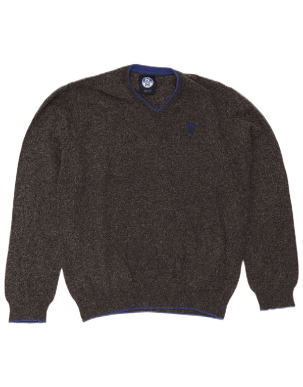 North Sails Herre V-hals sweater Medium Grå Polyamid