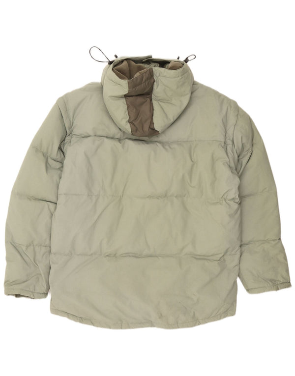 Fila Herre hættepolstret jakke UK 44 2XL Grøn Colourblock