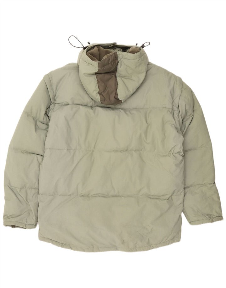 Fila Herre hættepolstret jakke UK 44 2XL Grøn Colourblock