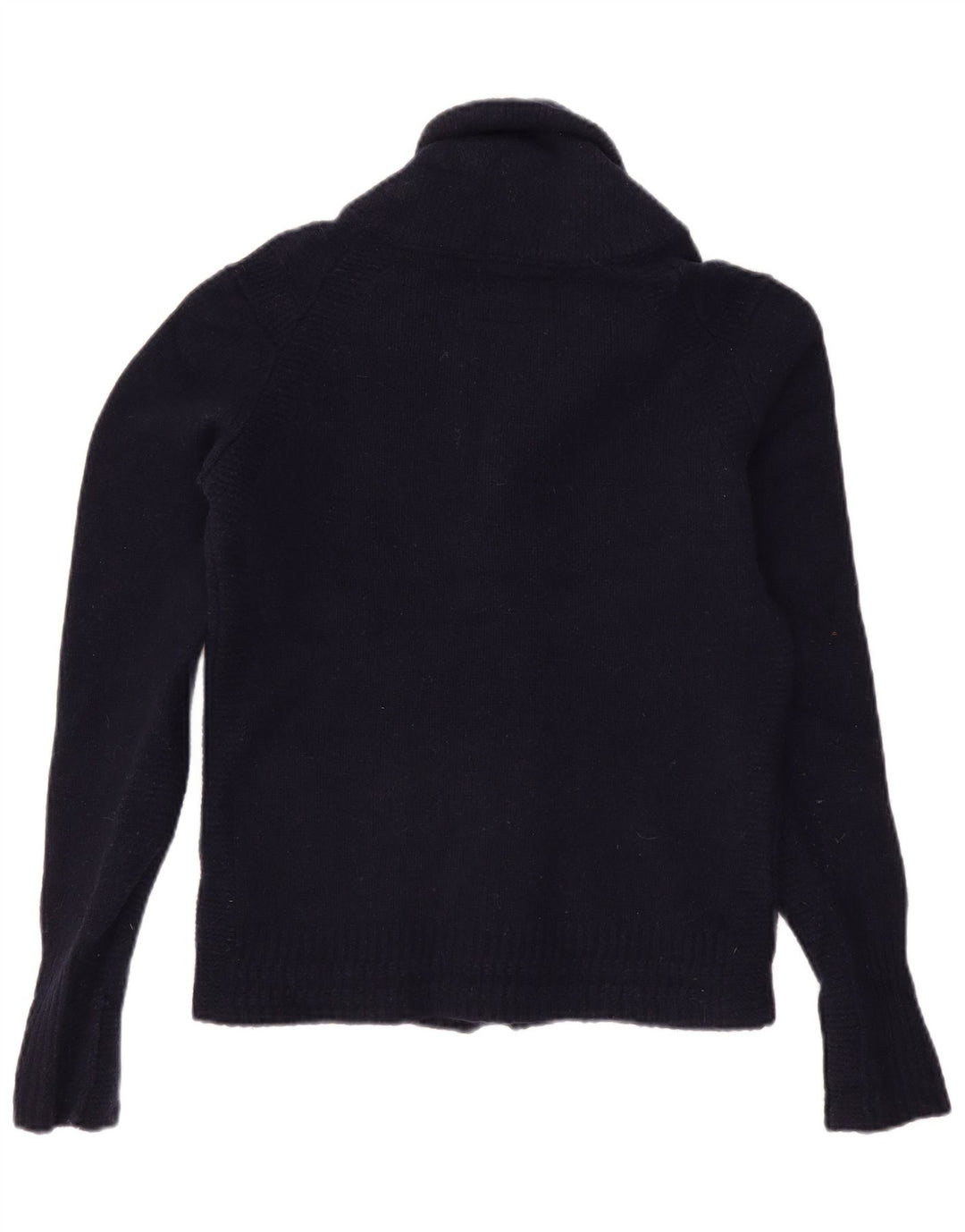 ALL SAINTS Herre cardigan sweater Lille marineblå lammeuld