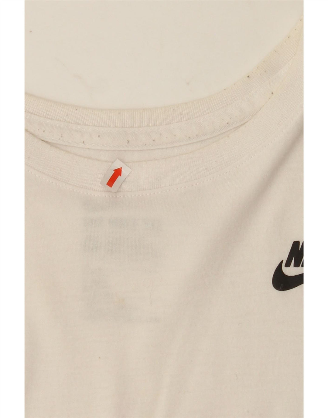 NIKE Mens Athletic Cut T-Shirt Top Large White Vintage Nike and Second-Hand Nike from Messina Hembry 