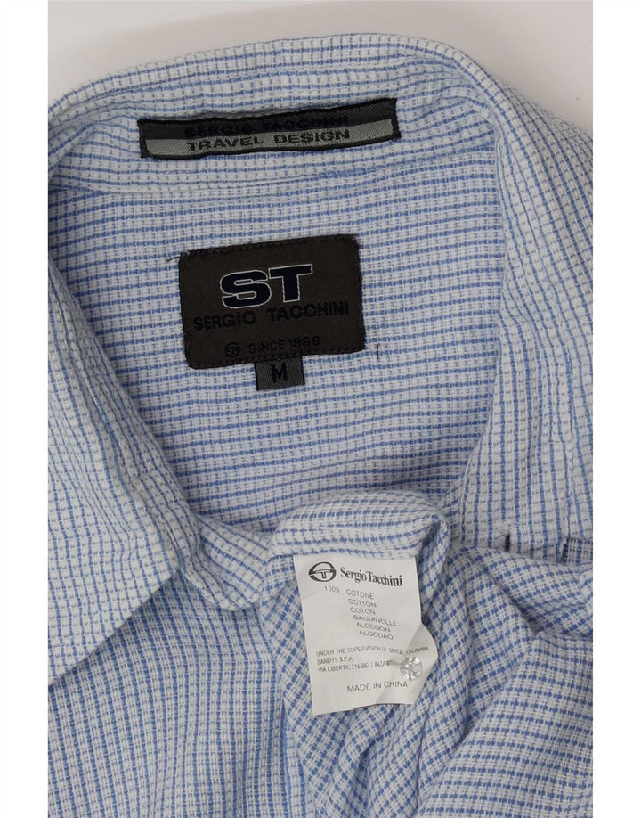 Sergio Tacchini Herreskjorte Medium Blue Gingham Cotton