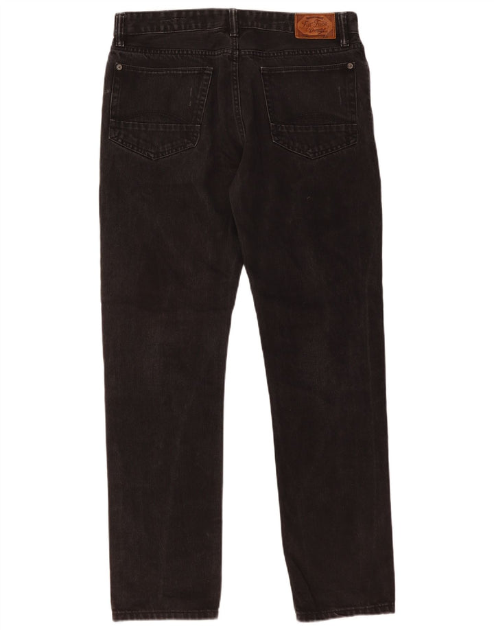 Fat Face Dame Slim Jeans W34 L31 Sort Bomuld
