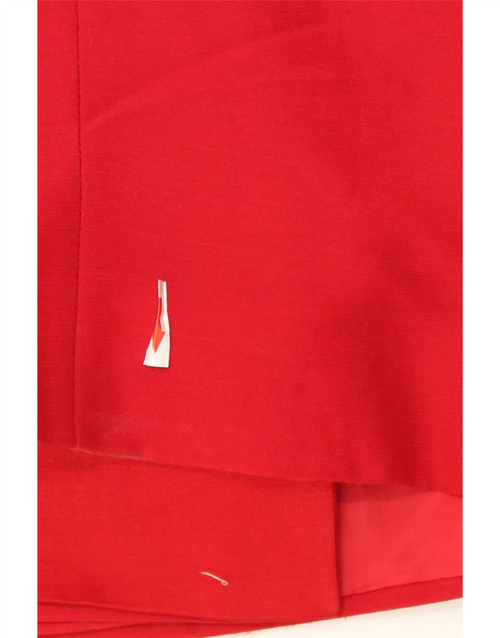 Ferre Dame Crop Double Breasted Blazer Jacket UK 14 Medium Red