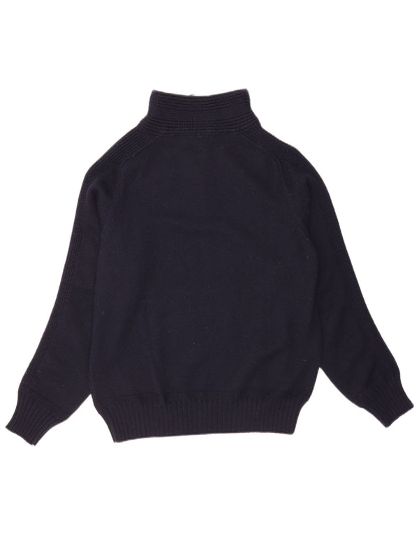 Trussardi Dame sweater med lynlås-hals UK 18 XL Navy Blue