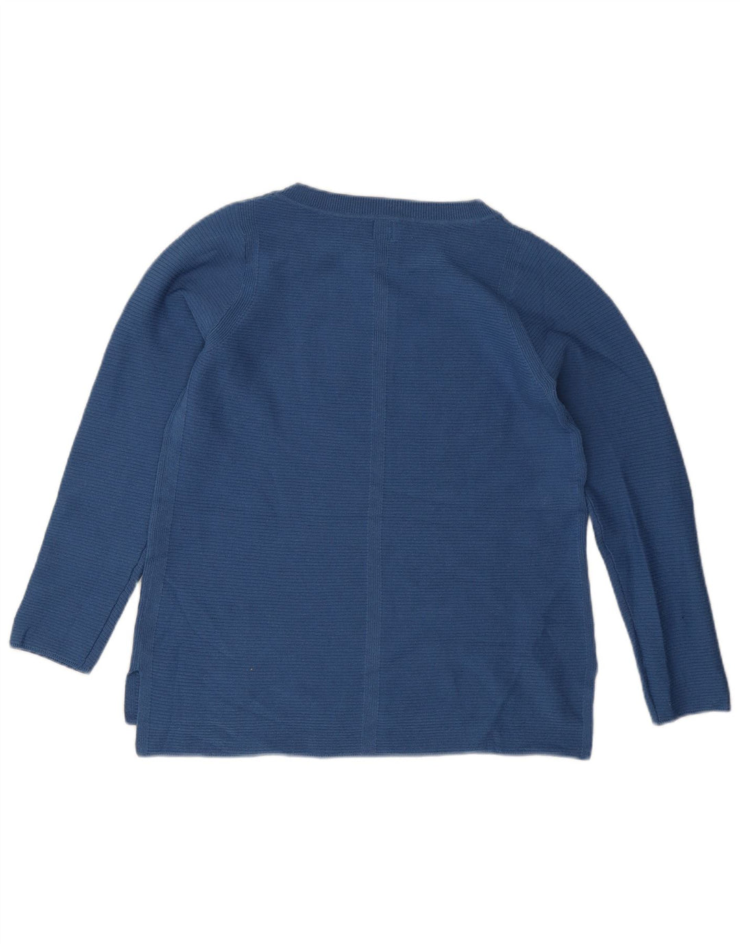 John Lewis Dame Boat Neck Jumper Sweater UK 10 Small Blue Polyester