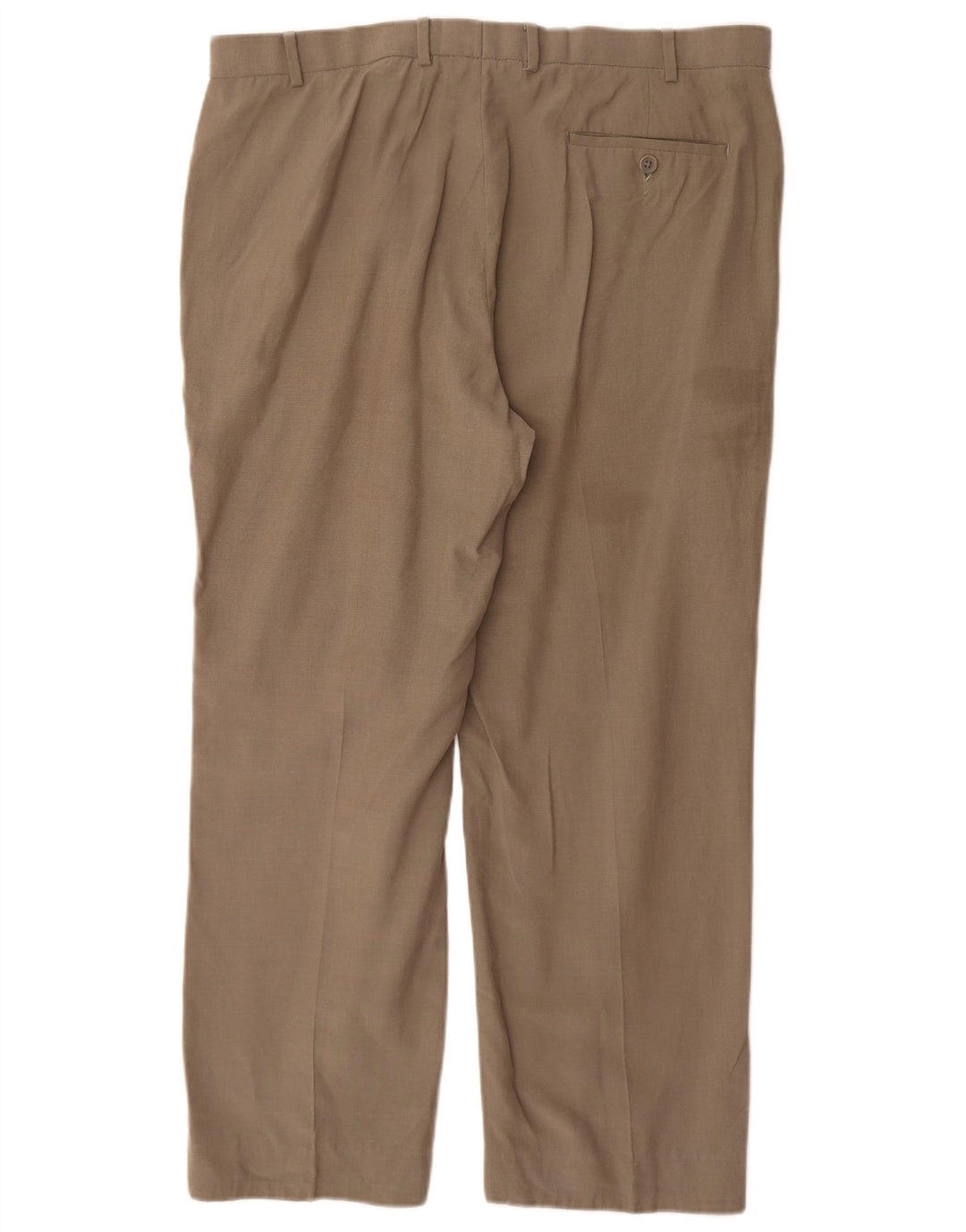 Marks & Spencer Straight Suit Bukser til mænd W38 L29 Khaki Lyocell