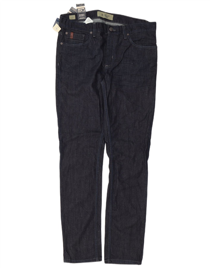 Penguin Herre Slim Jeans W36 L34 Marineblå Bomuld