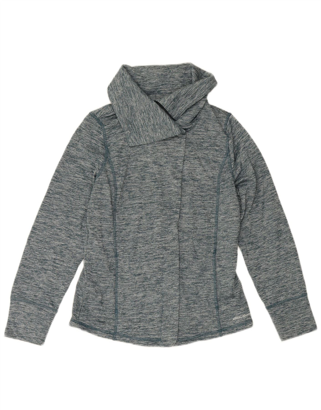 Eddie Bauer træningsdragt topjakke til kvinder UK 16 Large Blue Flecked Polyester