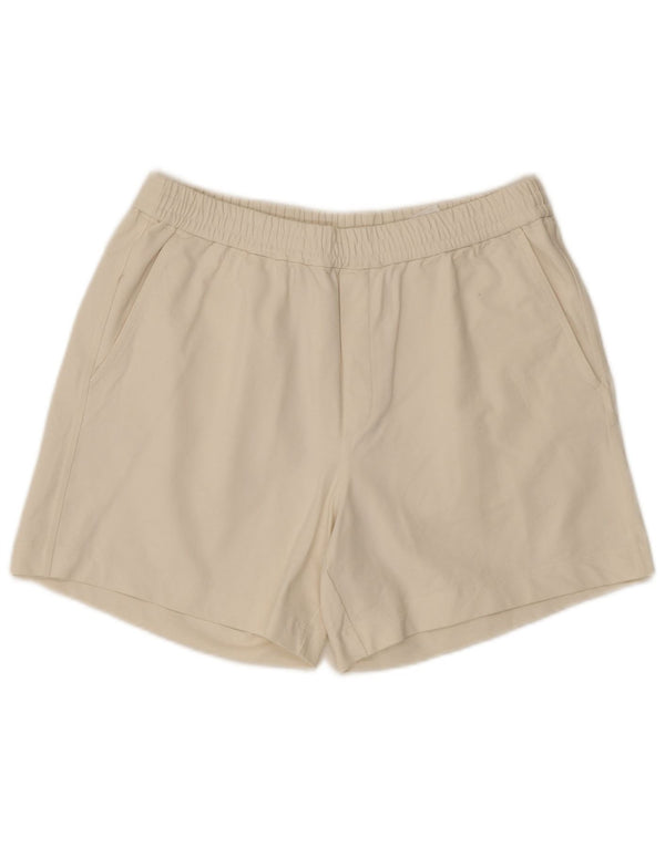 Cos Dame Relaxed Fit Sportsshorts UK 14 Medium Off White Bomuld