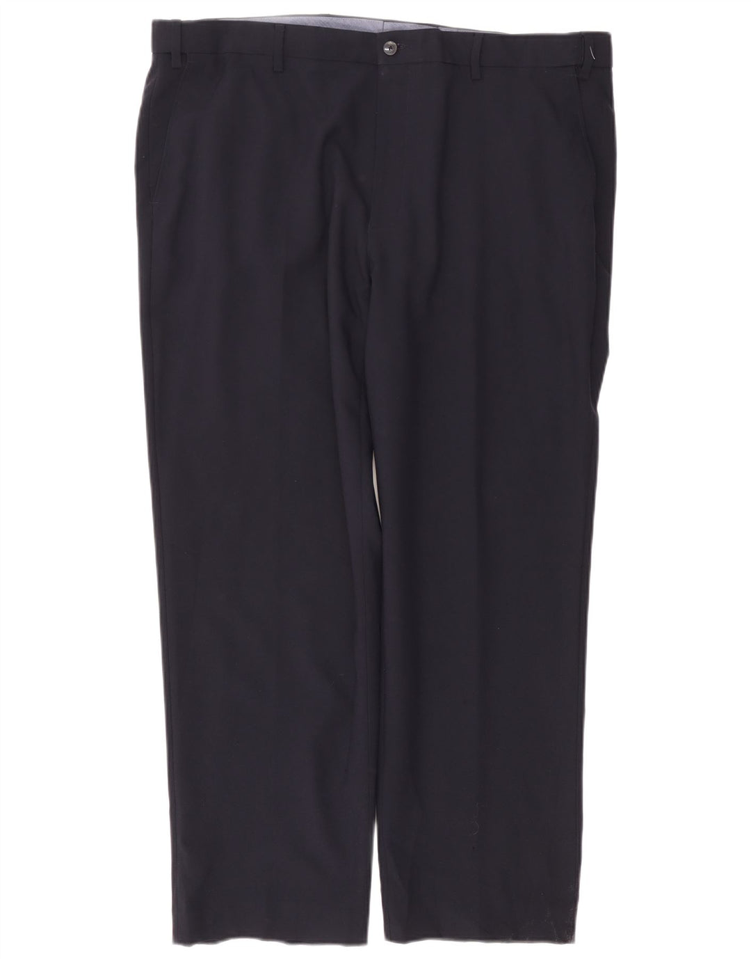 Marks & Spencer Herre Regular Straight Chino Bukser W42 L29 Navy Blue