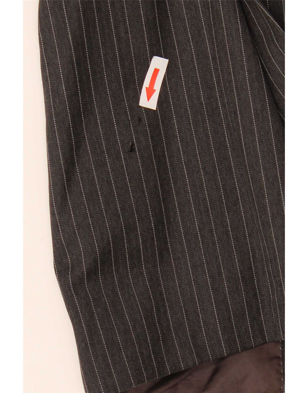 Massimo Dutti Herre 2-knaps blazerjakke EU 40 Mellemgrå nålestribet uld