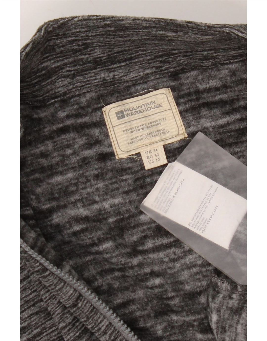 Mountain Warehouse Dame Fleecejakke UK 14 Stor Grå Polyester