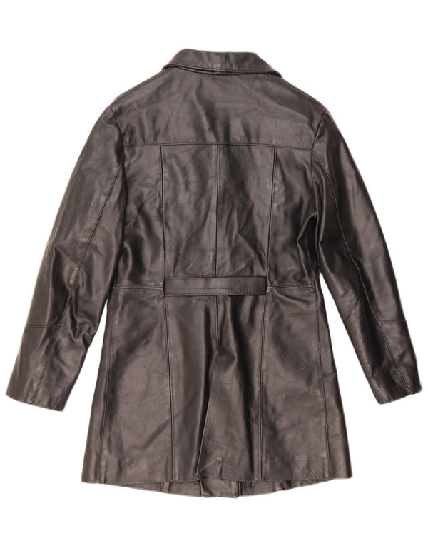 Lavorazione Artigiana læderfrakke til kvinder UK 12 Medium sort læder