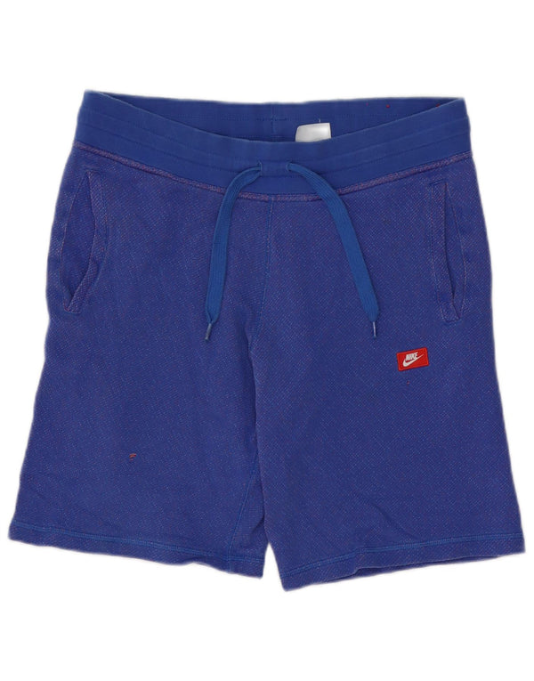 Nike Herre Sportshorts Medium Blå Plettet